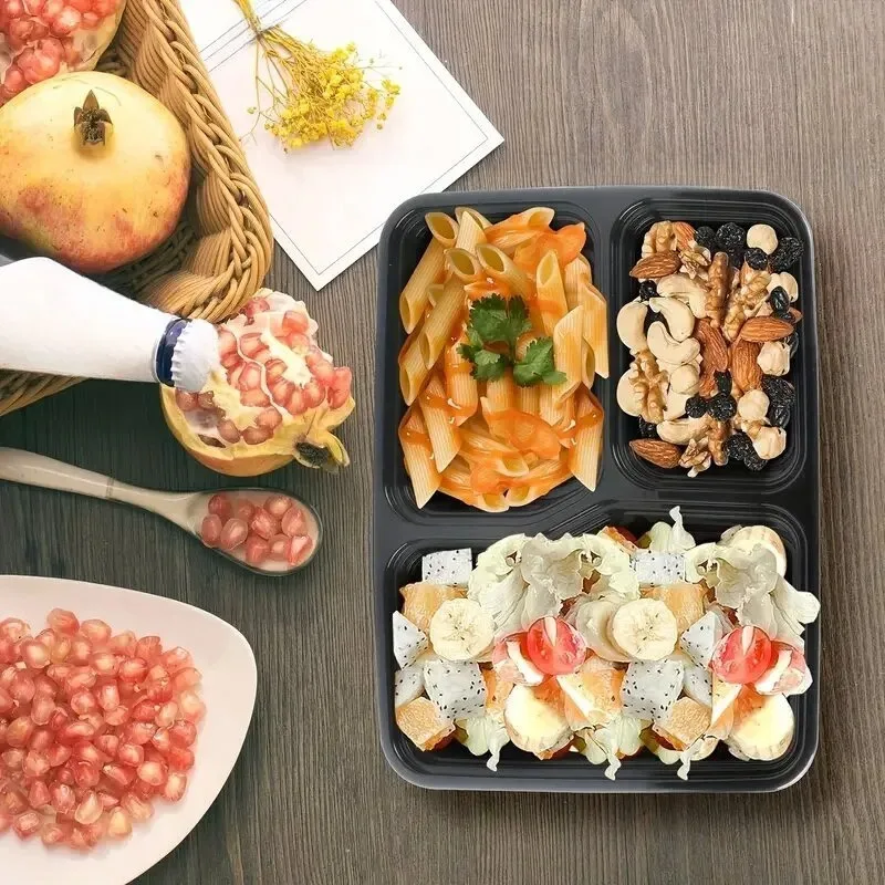 10 세트 뚜껑이 있는 일회용 식품 상자 전자레인지 식 - Food Storage Kitchen Container Set 리뷰 및 가격