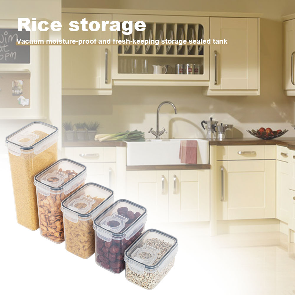 봉인 된 플라스틱 식품 보관 상자 시리얼 캔디 뚜껑이있 - Food Storage Kitchen Container Set 리뷰 및 가격