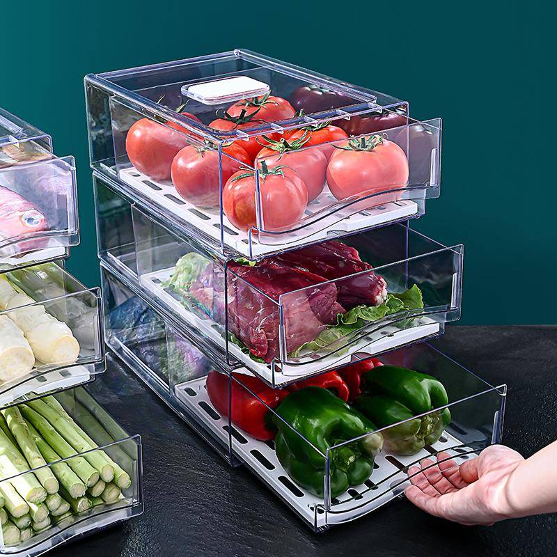주방 냉장고 냉동실 물기 제거 수납함 식품 등급 과일  - Food Storage Drawers 리뷰 및 가격